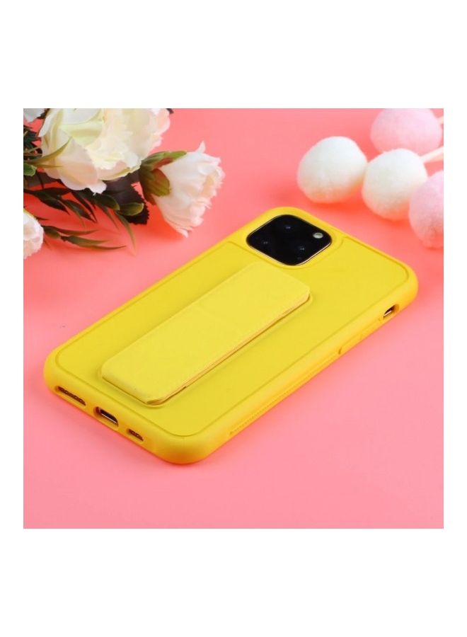 MARGOUN - Protective Case Cover With Finger Grip Stand For iPhone 12 Pro Max Yellow - Image 1