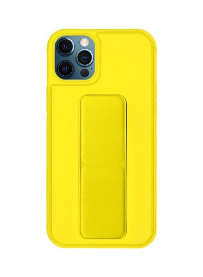 MARGOUN - Protective Case Cover With Finger Grip Stand For iPhone 12 Pro Max Yellow - Image 1