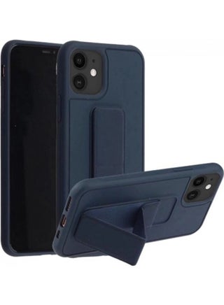 Protective Case Cover With Finger Grip Stand For Apple iphone 11 - Blue - v1630568583/N50623125A_1