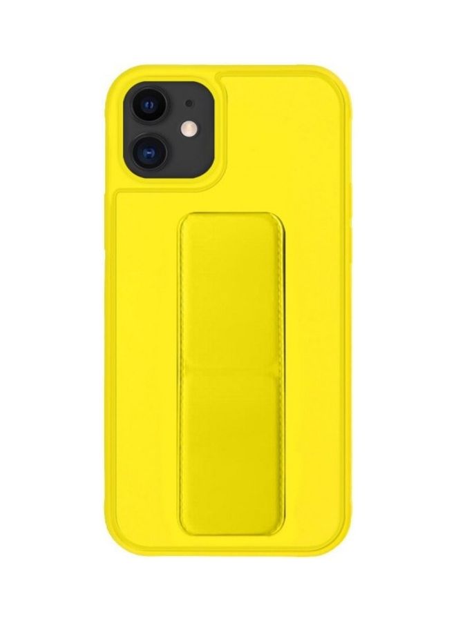 MARGOUN - Protective Case Cover With Finger Grip Stand For Apple iPhone 11 Yellow - Image 1
