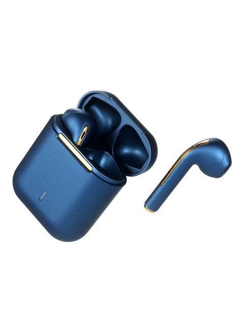 J18 Semi-In-Ear Wireless Bluetooth Earbuds Blue