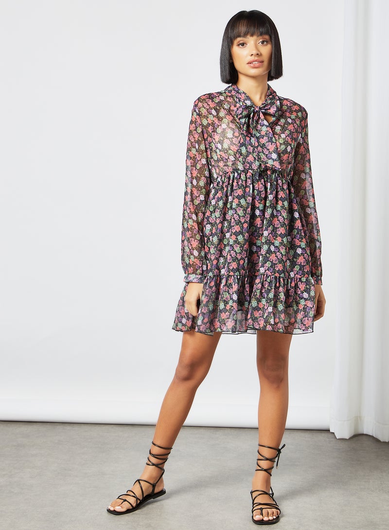 LABEL RAIL - Floral Print Dress Multicolour - Image 1