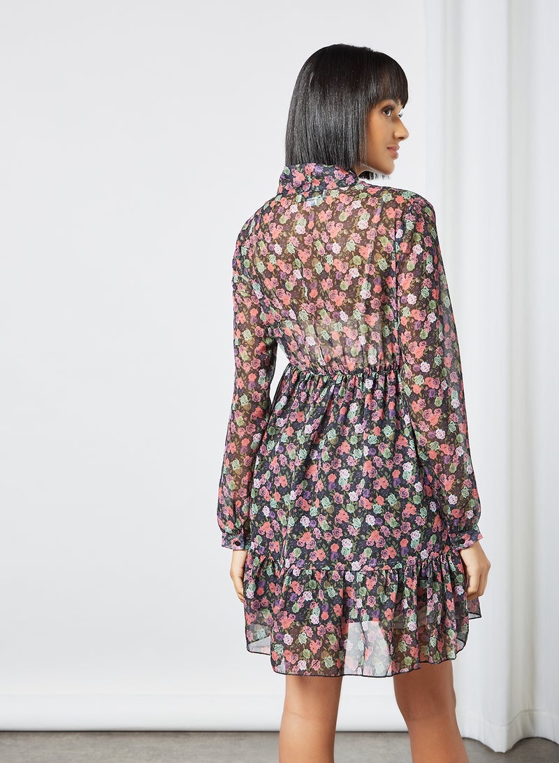 LABEL RAIL - Floral Print Dress Multicolour - Image 1