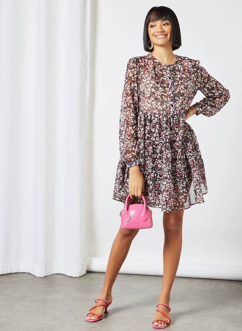 LABEL RAIL Floral Print Dress