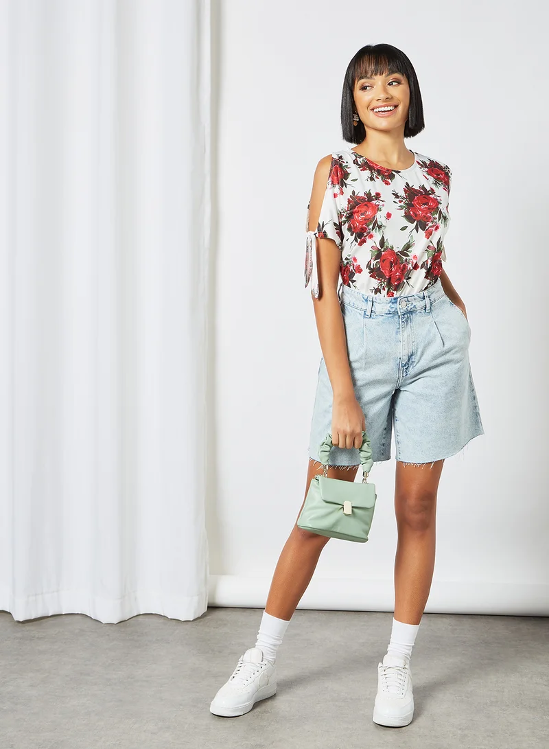 LABEL RAIL Floral Print Top