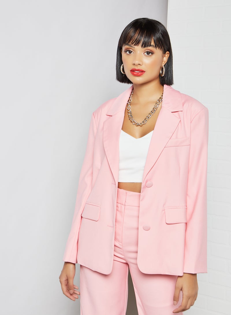 LOST INK Oversized Blazer Pink  - Image 1