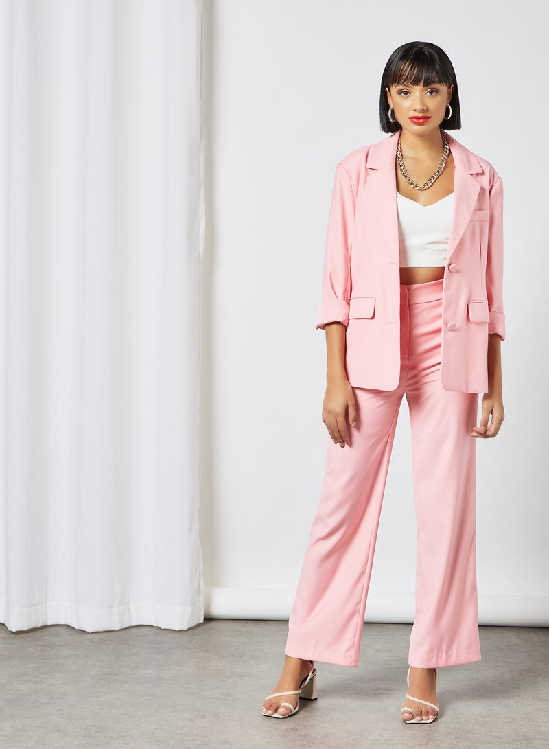 LOST INK Oversized Blazer Pink  - Image 2