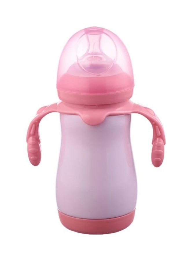 FISH - Baby Bottle with Handles, 280 ml - Pink - Image 1