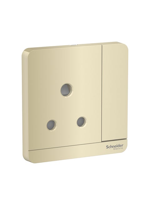 Avataron Switched Socket 15A 250V Gold 86x32.6x86mm