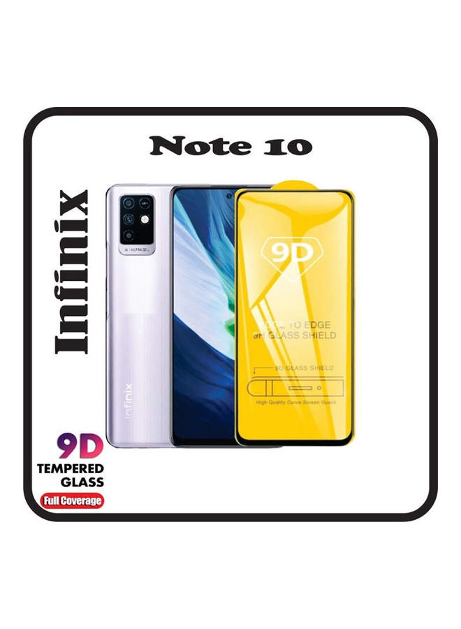 Generic - Full Size 9D Tempered Glass Screen Protector For Infinix Note 10 Clear - Image 1