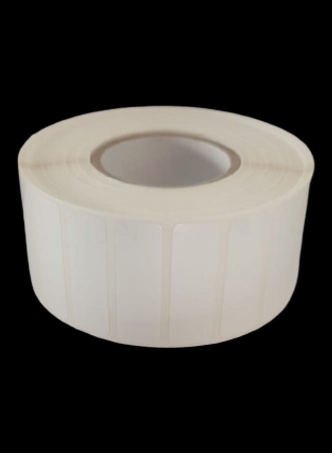 POSTECH 2-Piece 2500 PP Synthetic Labels Per Roll White - Image 2