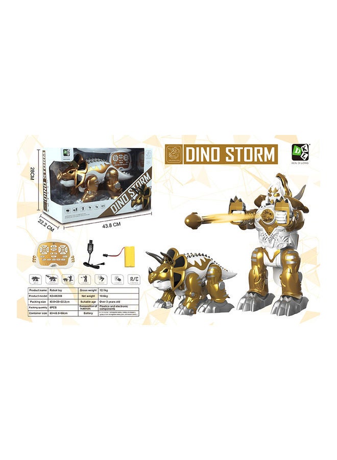 THREE STARS - Infrared Remote Control Dino Storm Robot - Image 1