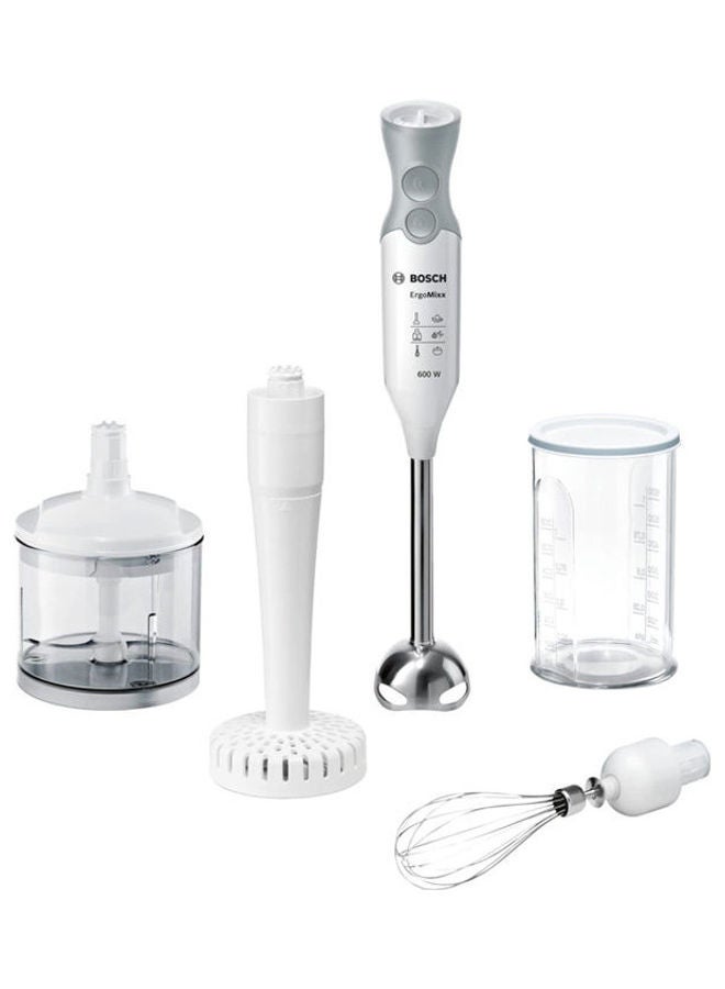 BOSCH - Msm66155 Hand Blender Ergomixx 0.8 Liter 600 Watts 800.0 ml MSM66155 White - Image 1