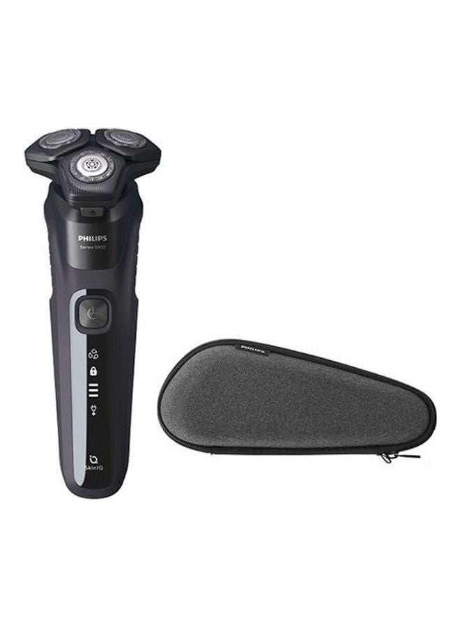 Philips Shaver Series 5000 Wet And Dry Electric Shaver Deep Black 16.2 x 9.2 x 24.5grams  - Image 1