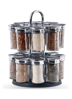 Neoflam Spice Set 16 Jars On A Rotating Stand Clear 1.5Liters 