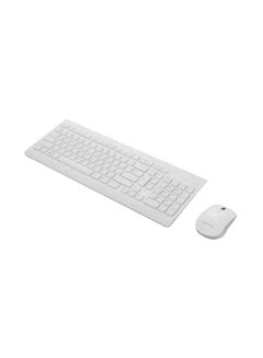 Lenovo 510 Wireless Combo Keyboard & Mouse(White) -Arabic 253 White  - Image 2