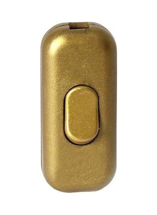 INLINE On/Off Rocker Light Switch 250V Gold 60mm  - Image 2