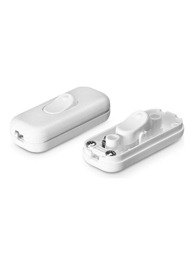 INLINE On/Off Rocker Light Switch 250V White  - Image 2