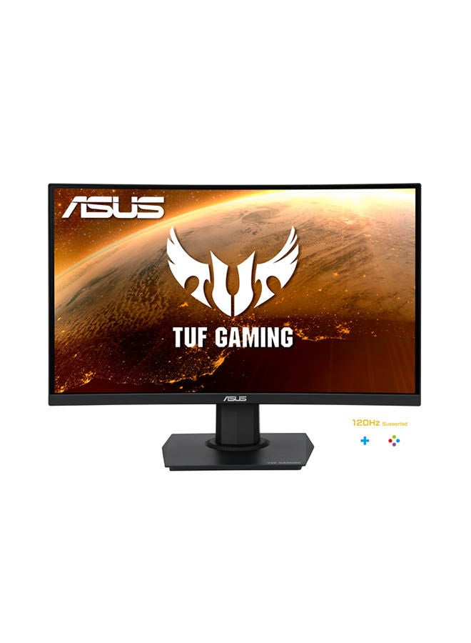 ASUS 23.6 inch TUF Gaming VG24VQE Curved Gaming Monitor, Full HD (1920 x 1080), 165Hz, Extreme Low Motion Blur™, FreeSync™ Premium, 1ms (MPRT), Shadow Boost Black - Image 1