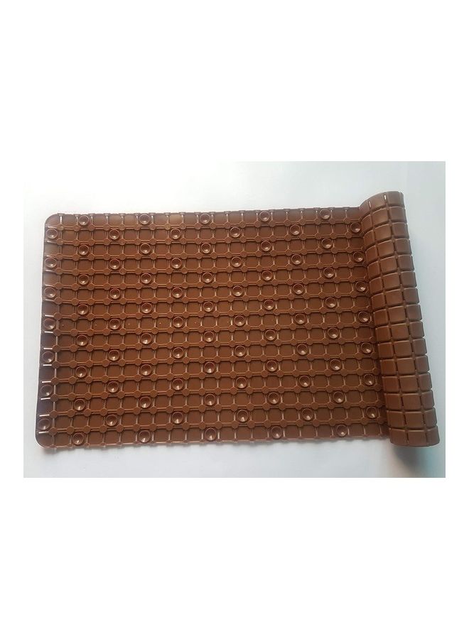 بساط استحمام مضاد للانزلاق بني 78x35سم - Image 3