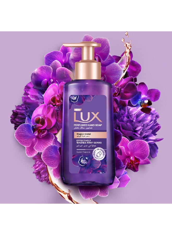 Lux Perfumed Liquid Hand Wash Magical Orchid With Almond Oil And Glycerin For Fragrant Soft And Clean Hands  - Image 5