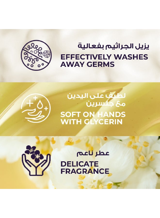 Perfumed Hand Soap Glycerine Enriched Velvet Jasmine And Almond Oil Pack of 2 500 ml
