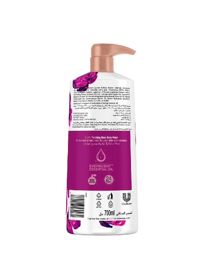 Lux - Perfumed Body Wash Tempting Musk For 24 Hours Long Lasting Fragrance 700ml - Image 1