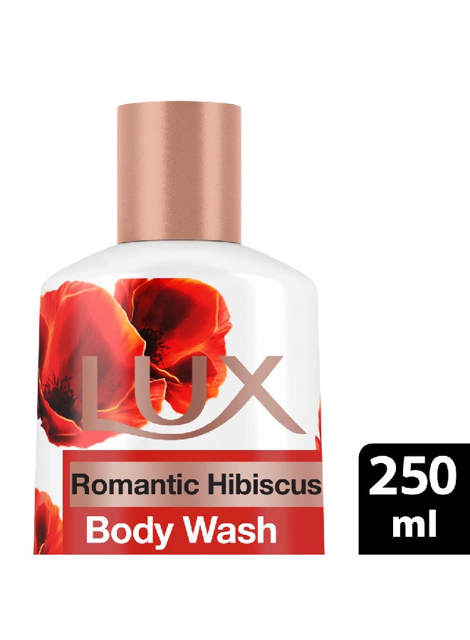 لوكس غسول جسم عطري رومانسية الكركديه لعطر يدوم 24 ساعة سعة 250 مل 250ملليلتر - Image 3