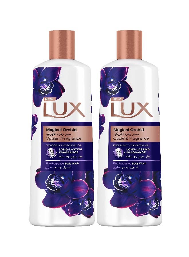 Lux - Perfumed Body Wash Magical Orchid For 24 Hours Long Lasting Fragrance 250ml Pack of 2 Multicolour - Image 1