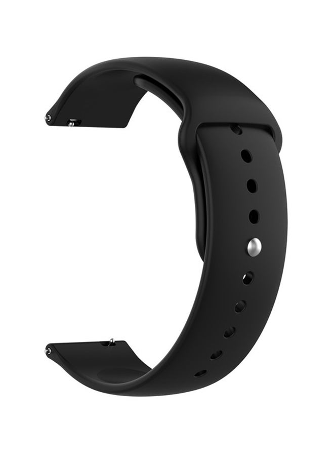 FITME Clip Silicone Band For 20mm Smartwatch Black - Image 1