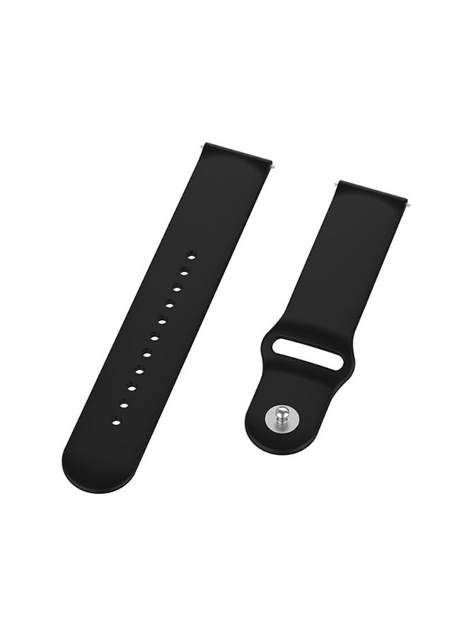 FITME Clip Silicone Band For 20mm Smartwatch Black - Image 3