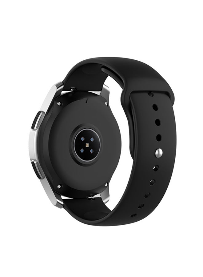 FITME Clip Silicone Band For 22mm Smartwatch Black - Image 4