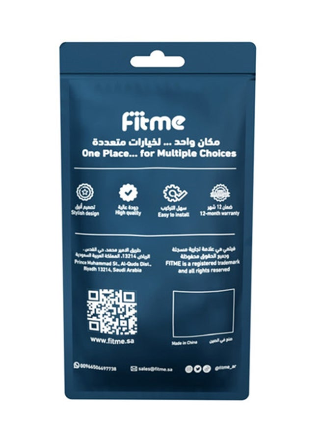 FITME Clip Silicone Band For 22mm Smartwatch Black - Image 5