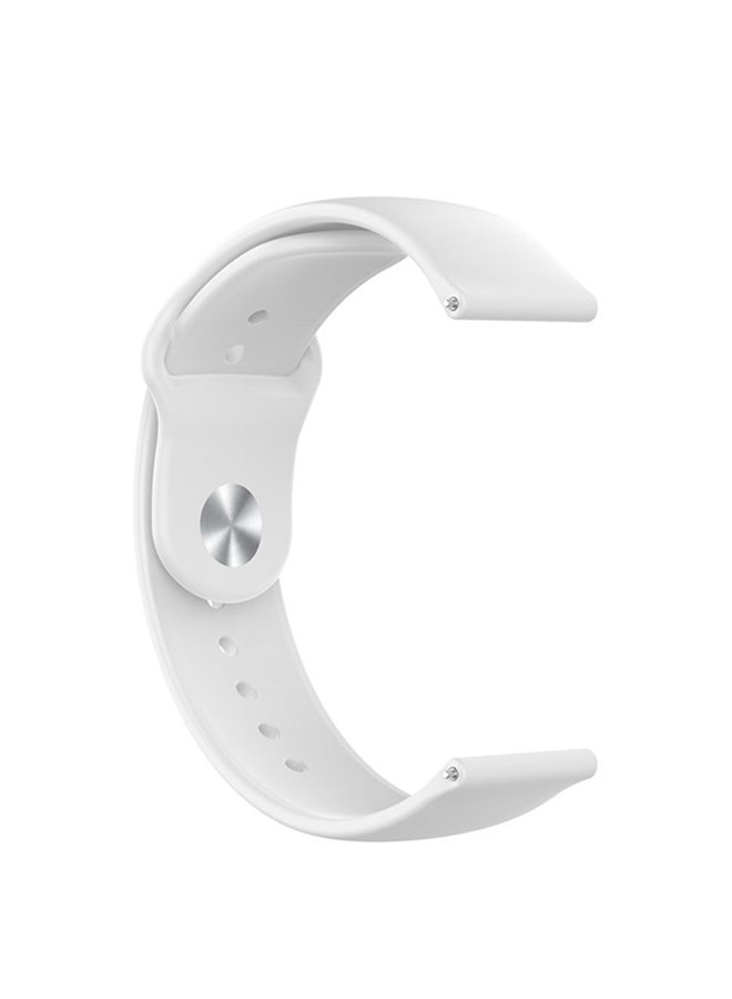 FITME Clip Silicone Band For 22mm Smartwatch White - Image 2