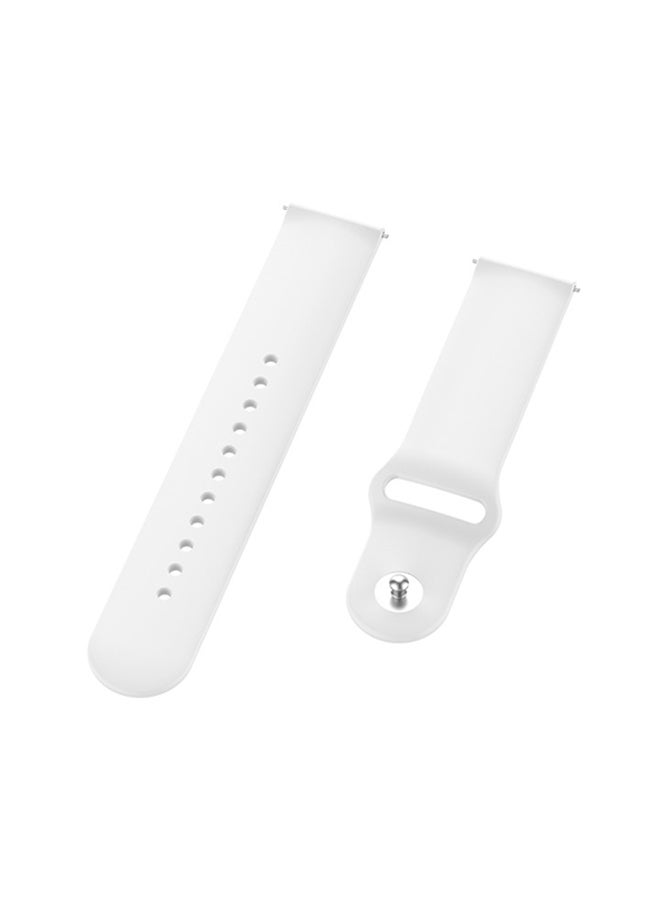 FITME Clip Silicone Band For 22mm Smartwatch White - Image 3