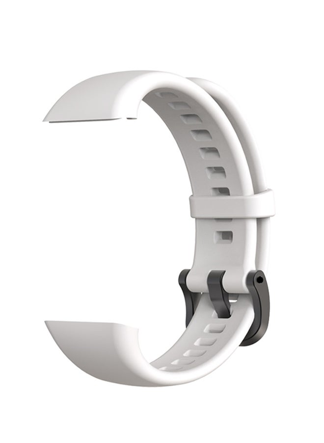 FITME 2-Piece Replacement Silicone Strap For Huawei Band 6 Pink/White - Image 2