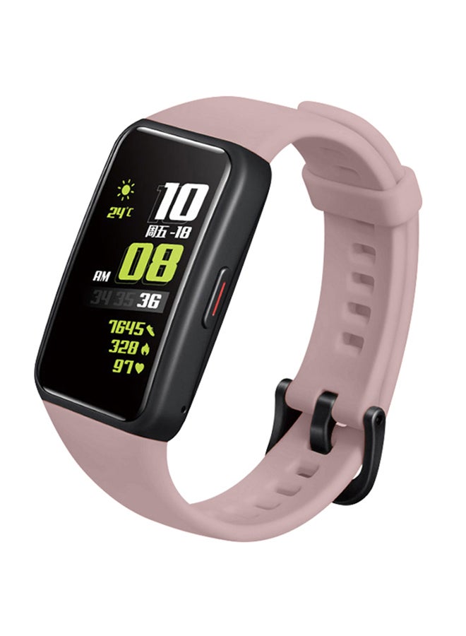 FITME 2-Piece Replacement Silicone Strap For Huawei Band 6 Pink/White - Image 3