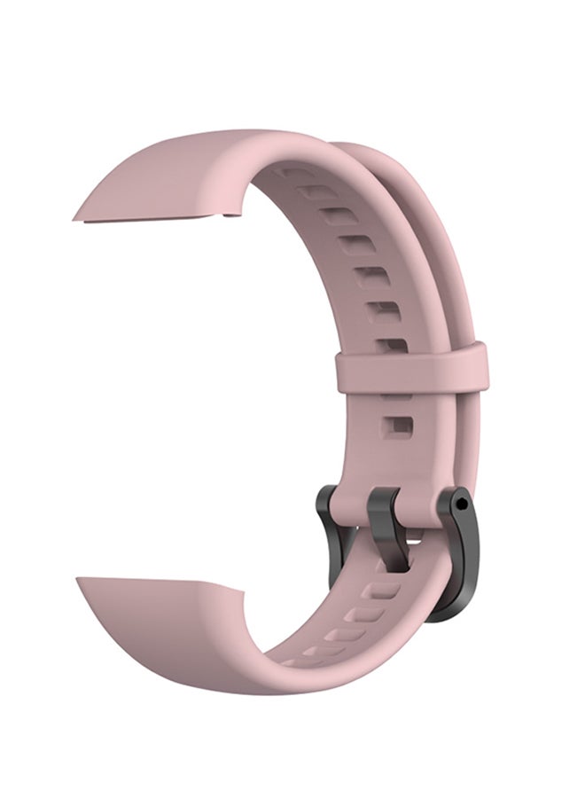 FITME 2-Piece Replacement Silicone Strap For Huawei Band 6 Pink/White - Image 4