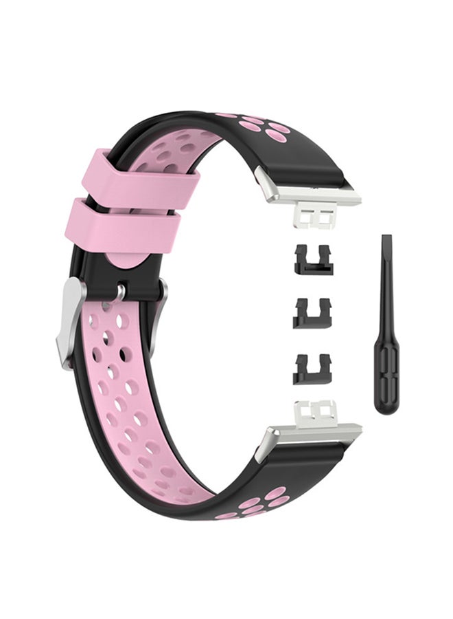 FITME Replacement  Band For Huawei Watch Fit Black/Pink - Image 2