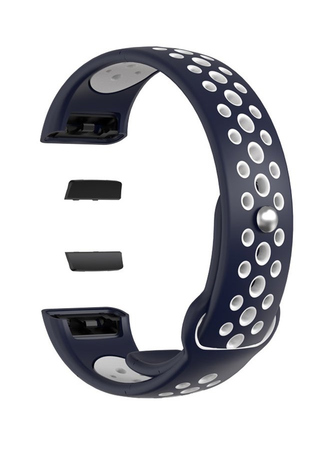 FITME Replacement Strap For Huawei Band 6 Navy/White  - Image 1