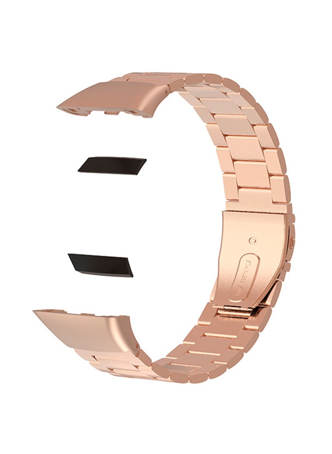 FITME - Replacement Metal Strap For Huawei Band 6 Rose Gold - Image 1