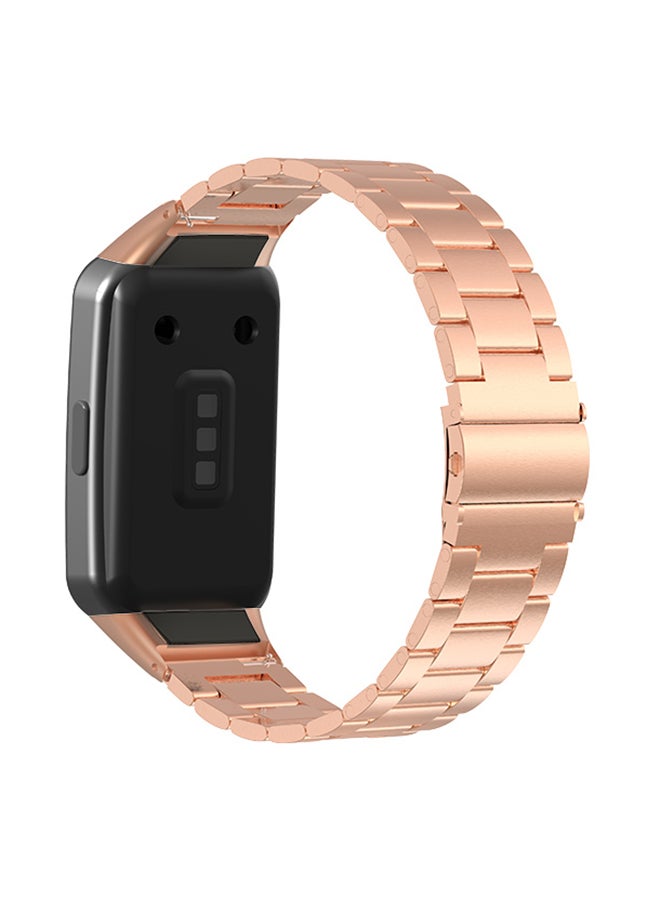 FITME - Replacement Metal Strap For Huawei Band 6 Rose Gold - Image 1
