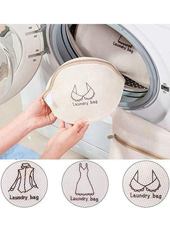 5-Pack Laundry Mesh Bags Beige  - Image 3