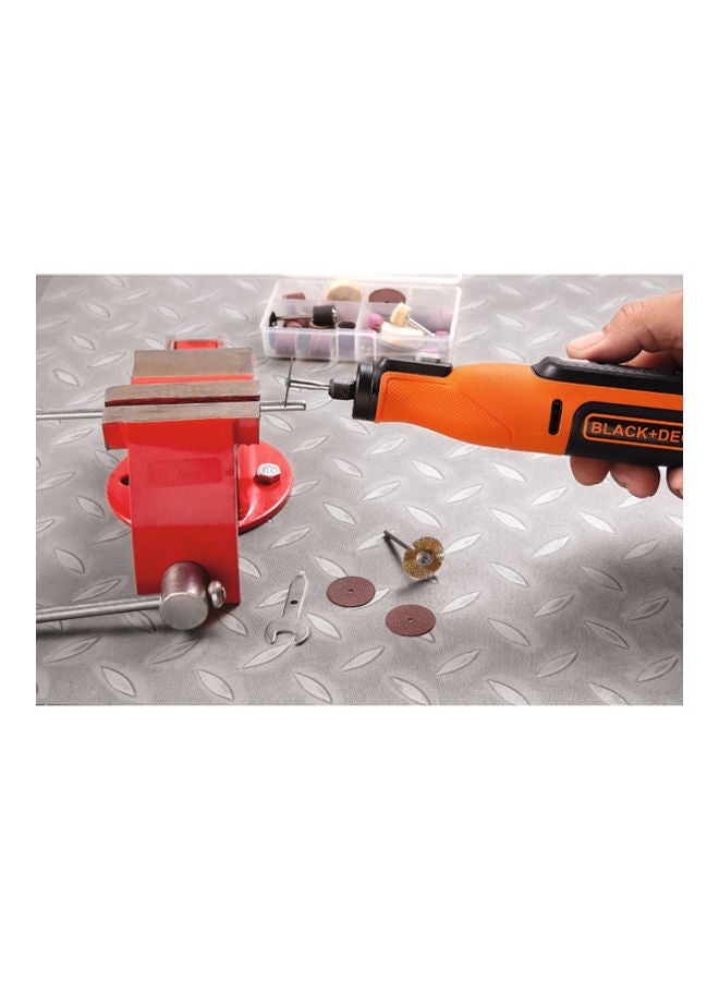 BLACK+DECKER - Cordless Multifunctional Rotary Tool With 52 Accessories And Kitbox 7.2V 1.5Ah BCRT8IK-XJ Orange/Black - Image 1