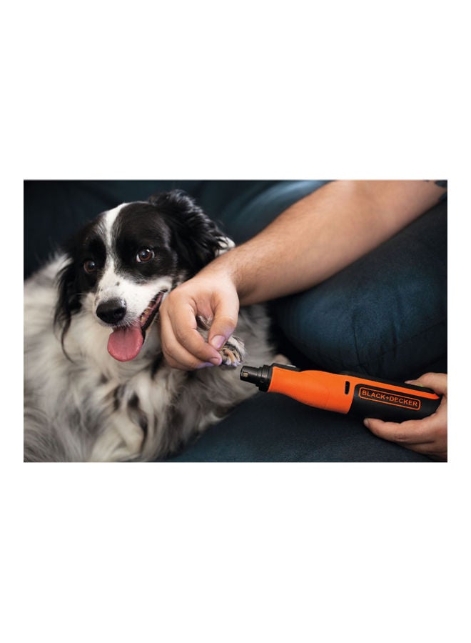 BLACK+DECKER - Cordless Multifunctional Rotary Tool With 52 Accessories And Kitbox 7.2V 1.5Ah BCRT8IK-XJ Orange/Black - Image 1