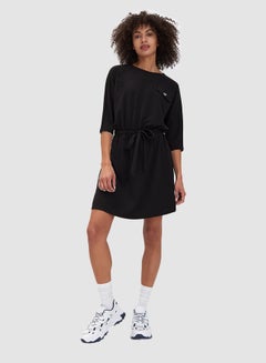Mohito Solid Belted Dress Black  - Image 1