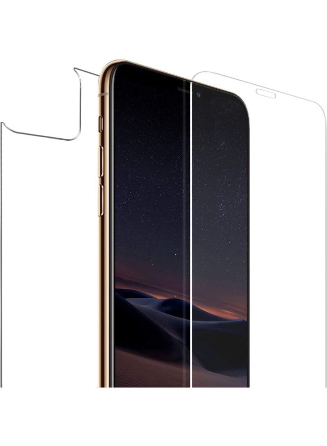 Front And Back Screen Protector For iPhone 12 Pro Clear