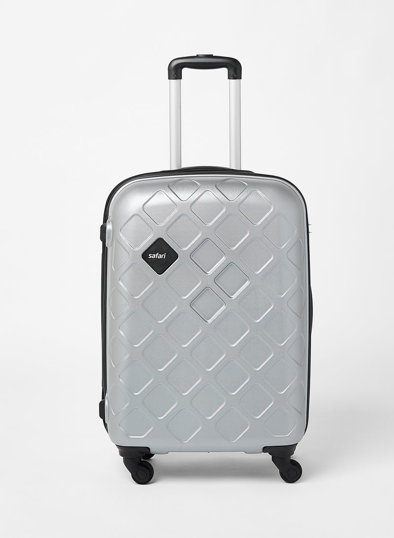 Safari - Medium Mosaic Luggage Trolley Silver - Image 1