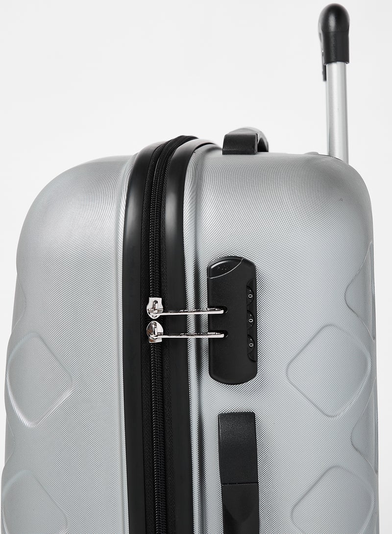 Safari - Medium Mosaic Luggage Trolley Silver - Image 1