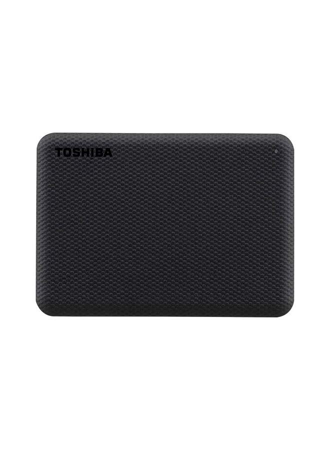 توشيبا - محرك أقراص ثابت محمول Canvio Advance سعة 1 تيرابايت بمنفذ USB 3.2 من الجيل الأول مع خاصية النسخ الاحتياطي التلقائي باللون الأسود - HDTCA10EK3AA - Image 1